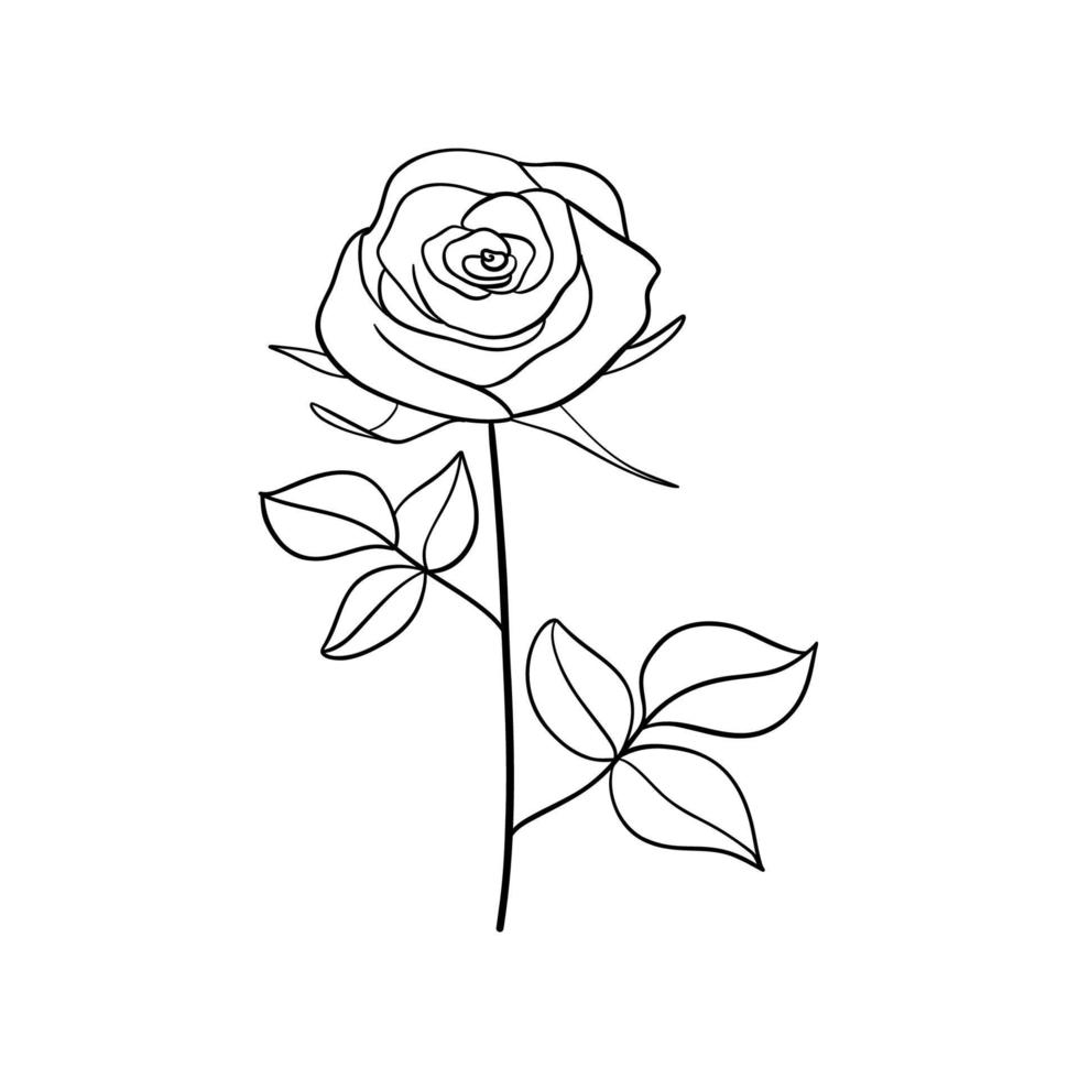 vektor illustration isolerat på vit bakgrund. svart rader blommor ikoner uppsättning. vektor isolerat blommig element.