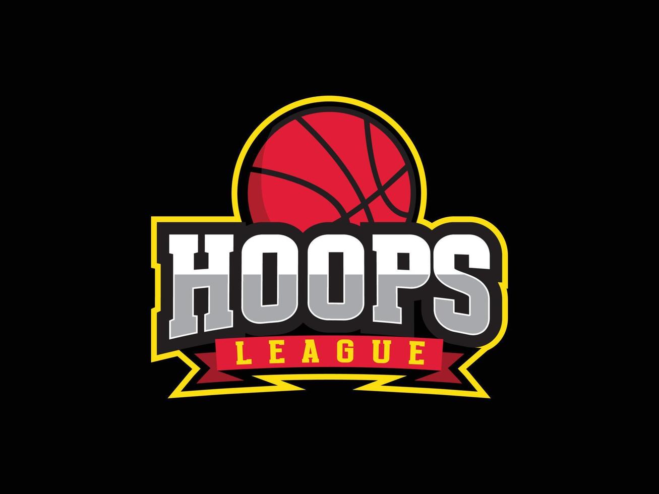 modern basketboll liga logotyp sporter emblem vektor mall