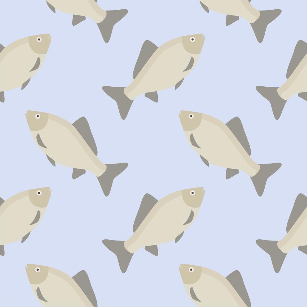 karp sömlös mönster. guld fisk sömlös mönster vektor illustration