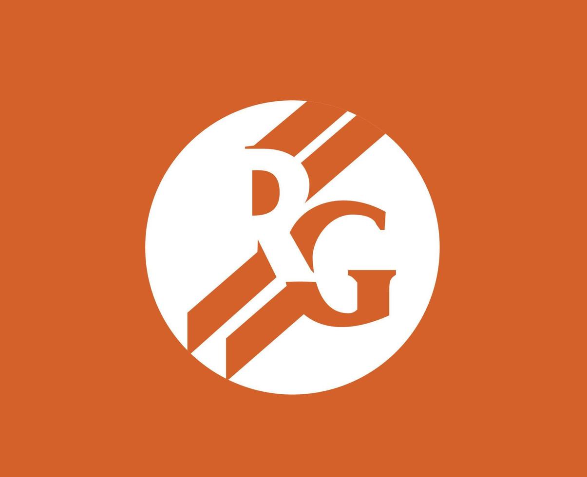Roland Garros Tennis Logo Weiß Französisch öffnen Turnier Symbol Champion Design Vektor abstrakt Illustration mit Orange Hintergrund