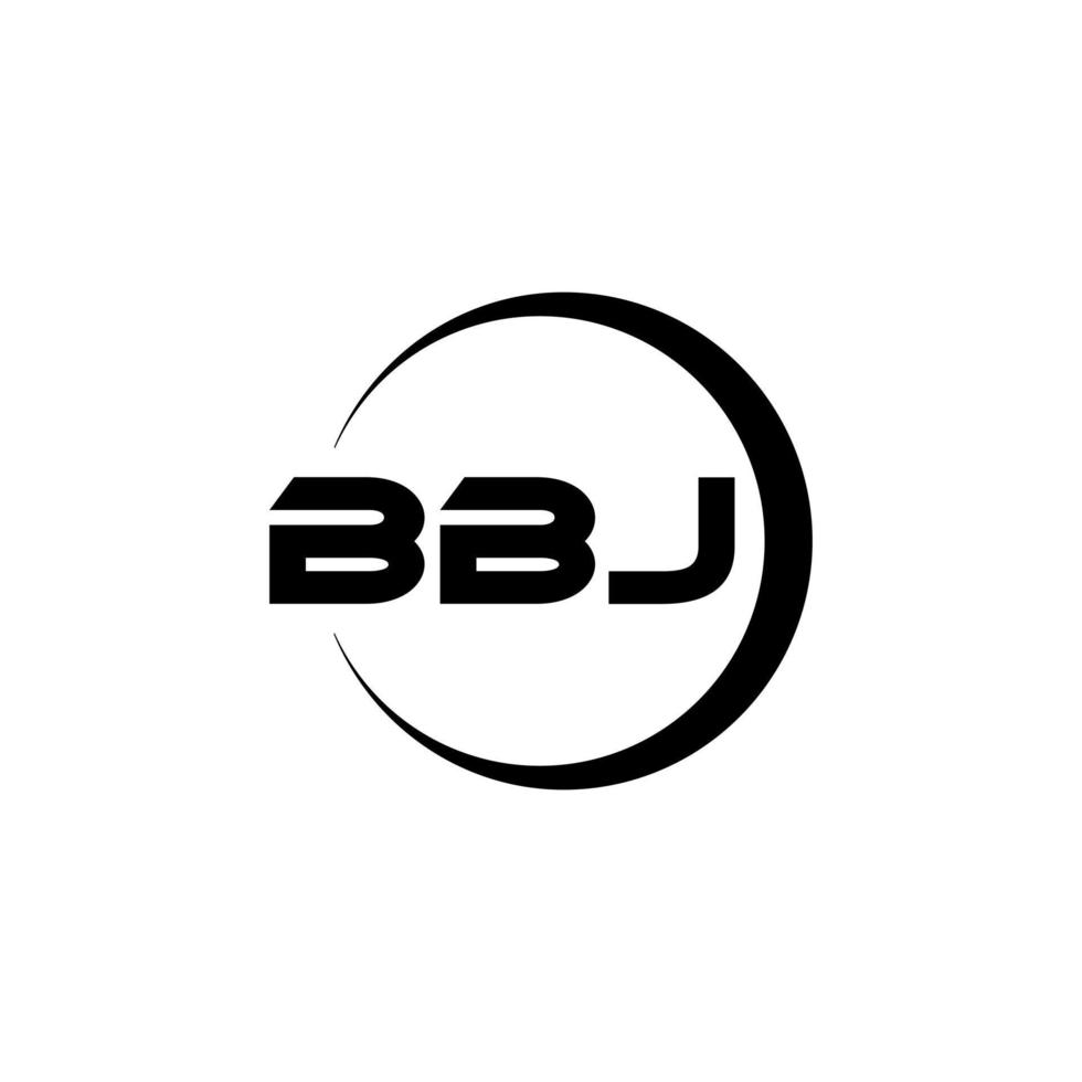 bbj Brief Logo Design im Illustration. Vektor Logo, Kalligraphie Designs zum Logo, Poster, Einladung, usw.