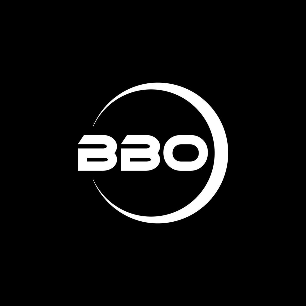 bbo Brief Logo Design im Illustration. Vektor Logo, Kalligraphie Designs zum Logo, Poster, Einladung, usw.