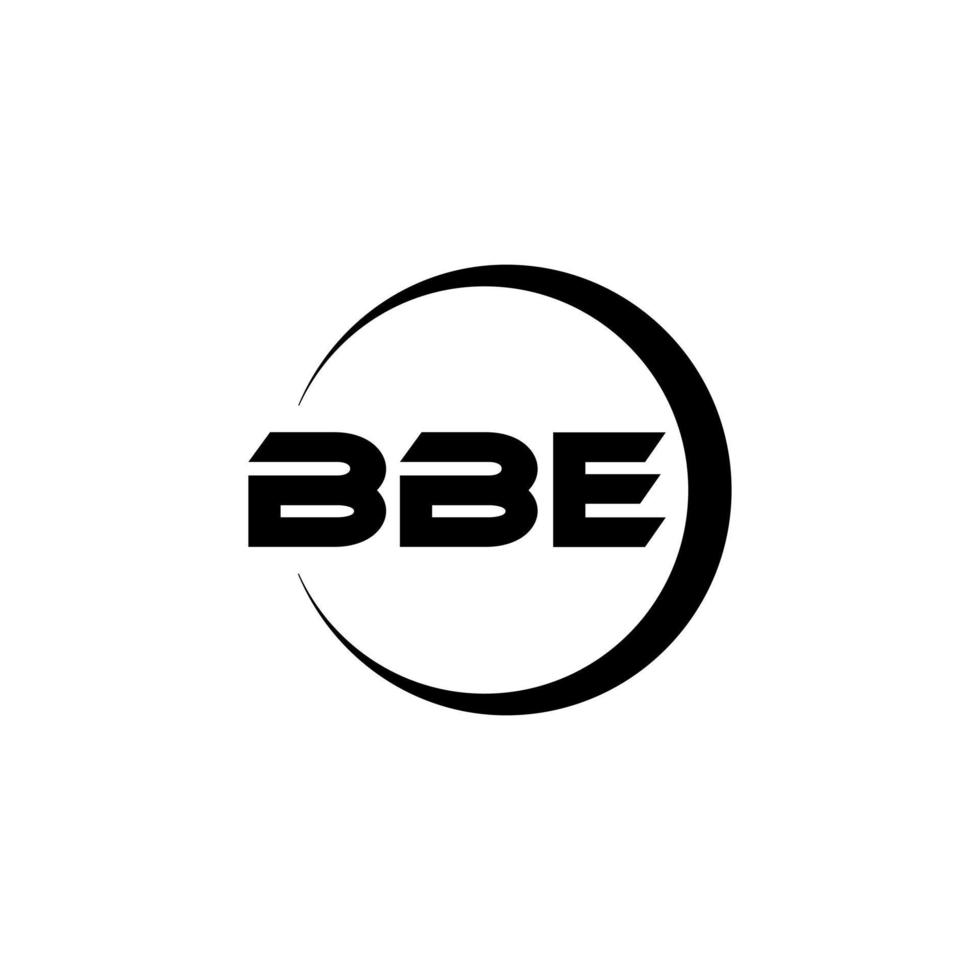 bbe Brief Logo Design im Illustration. Vektor Logo, Kalligraphie Designs zum Logo, Poster, Einladung, usw.