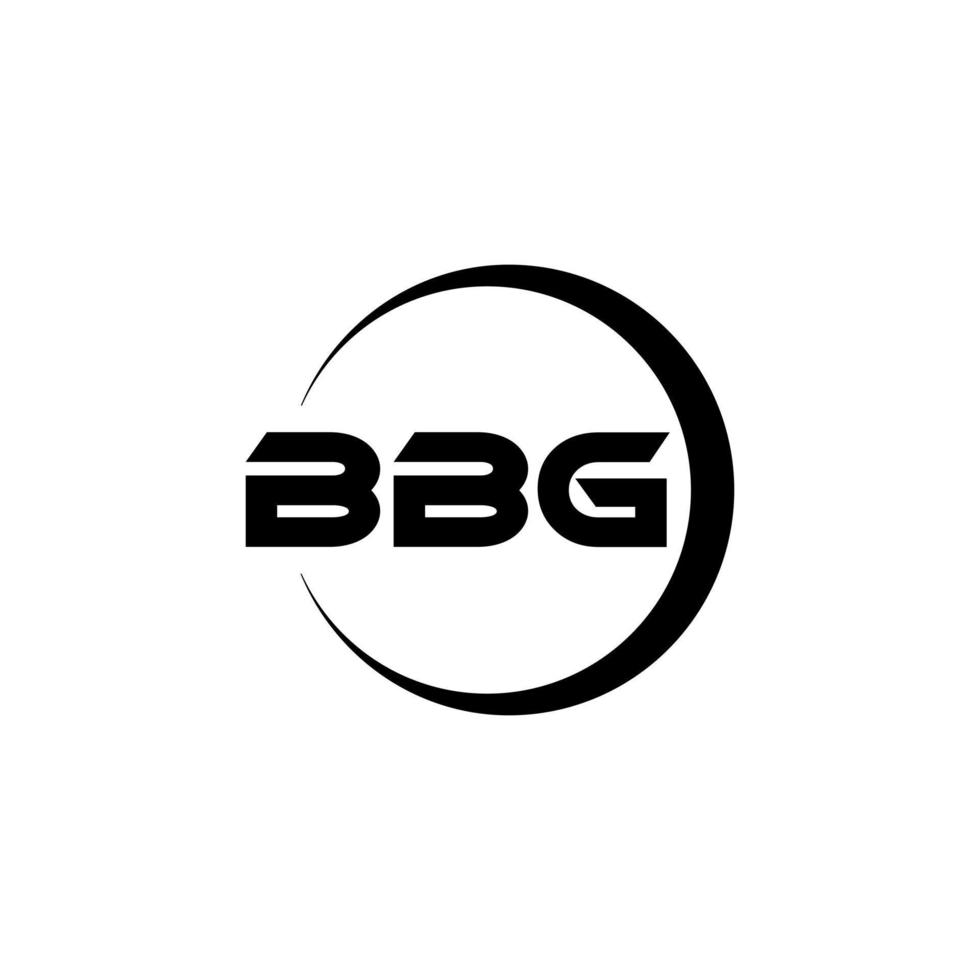 bbg Brief Logo Design im Illustration. Vektor Logo, Kalligraphie Designs zum Logo, Poster, Einladung, usw.