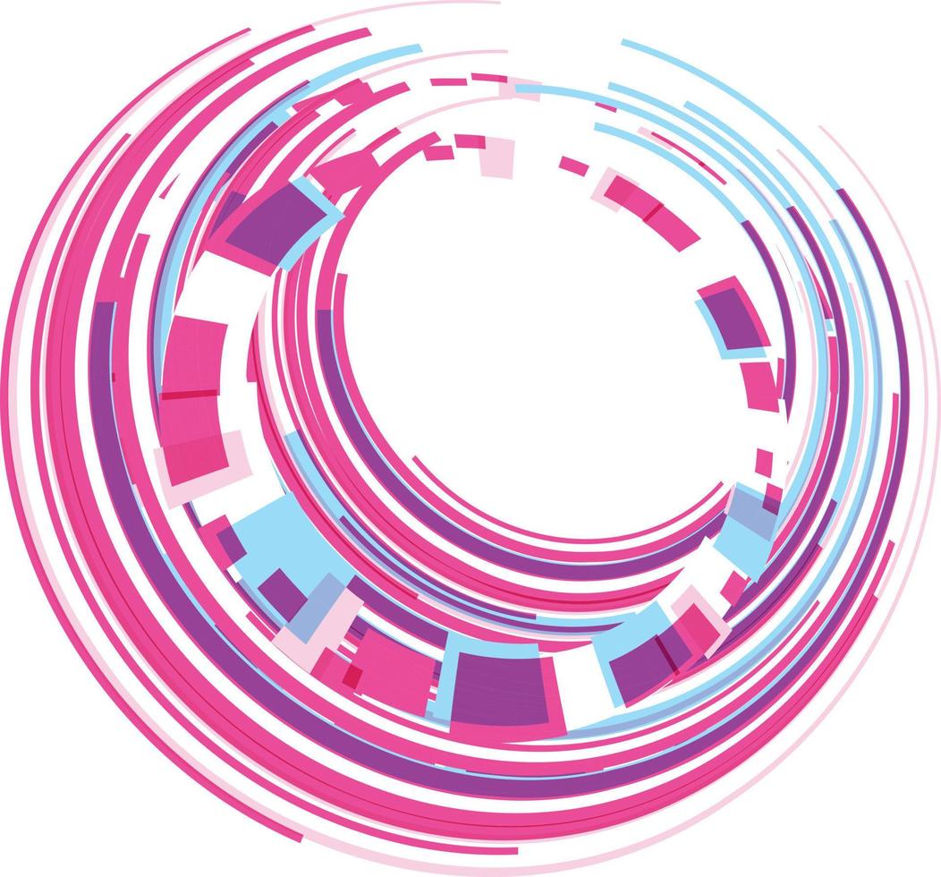 vektor bild av abstrakt design element i röd och blå Färg