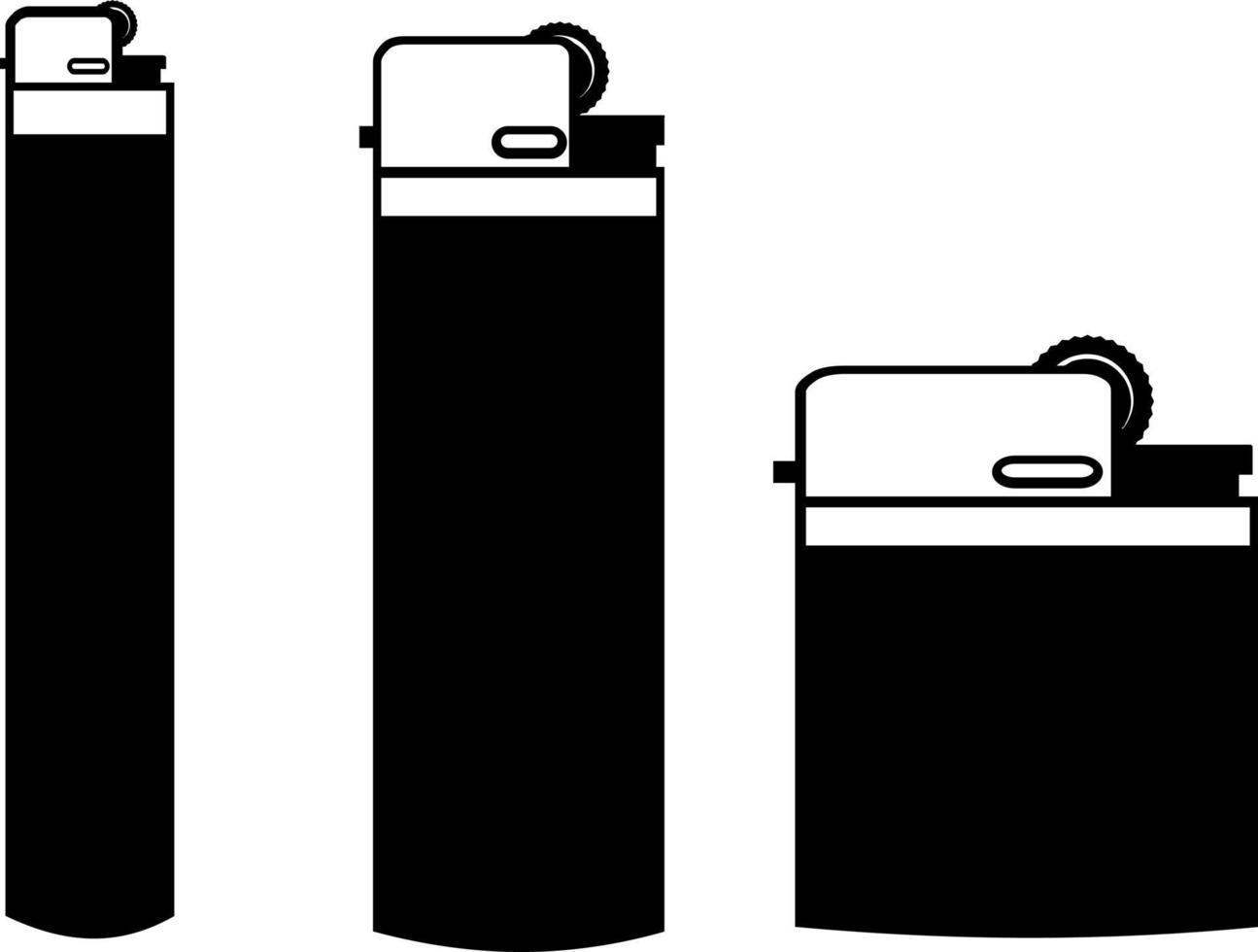 Vektor Bild von verschiedene Typen von Feuerzeuge