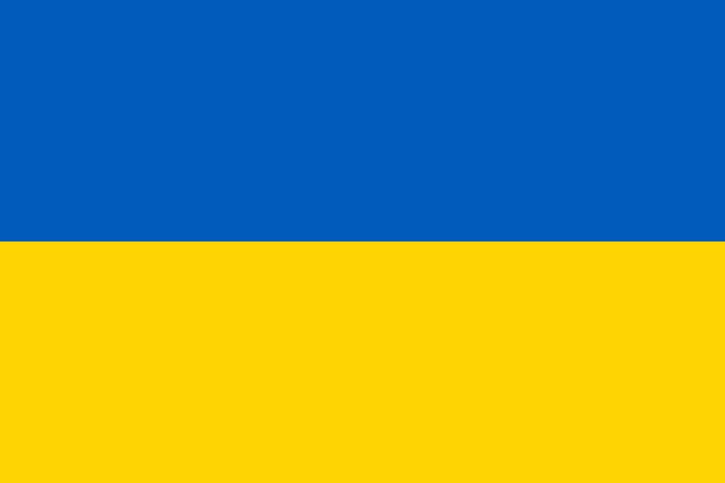 Ukraine Flagge einfach Illustration zum Unabhängigkeit Tag oder Wahl vektor