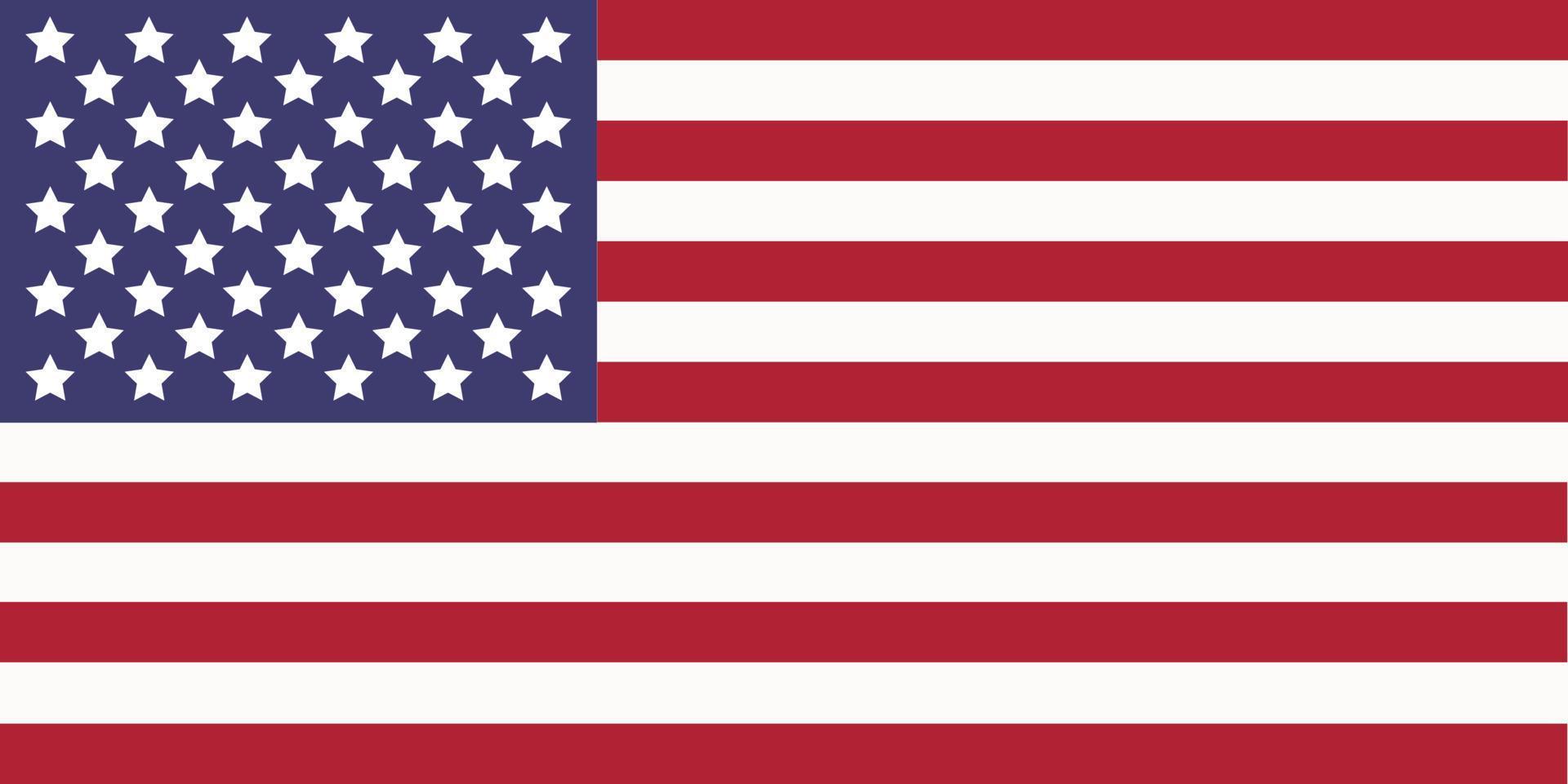 USA-Flagge einfache Illustration für Unabhängigkeitstag oder Wahl vektor