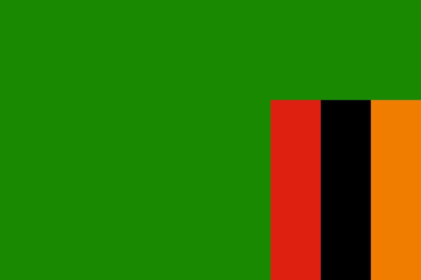 Sambia Flagge einfache Illustration für Unabhängigkeitstag oder Wahl vektor