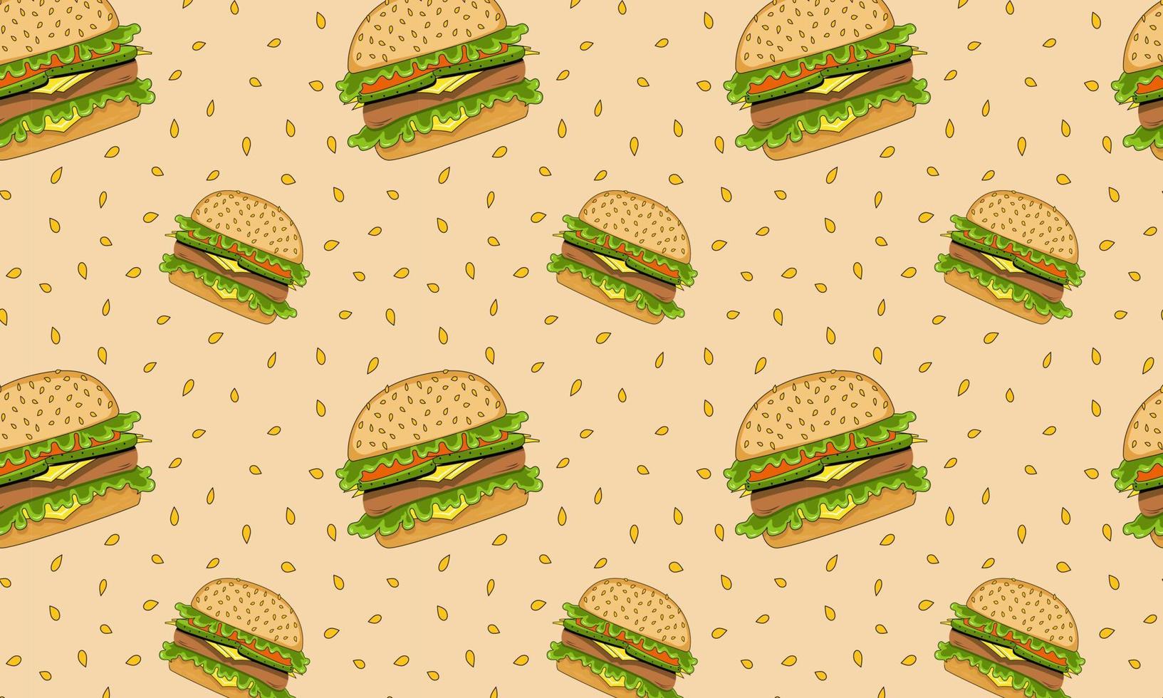 Muster Burger eben Vektor Illustration