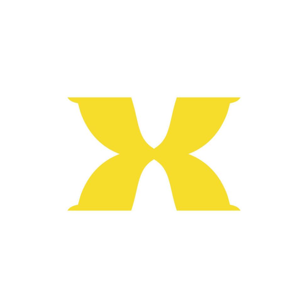 x Logo Design einfach eingängig x Design Unbekannt Symbol aa2 vektor