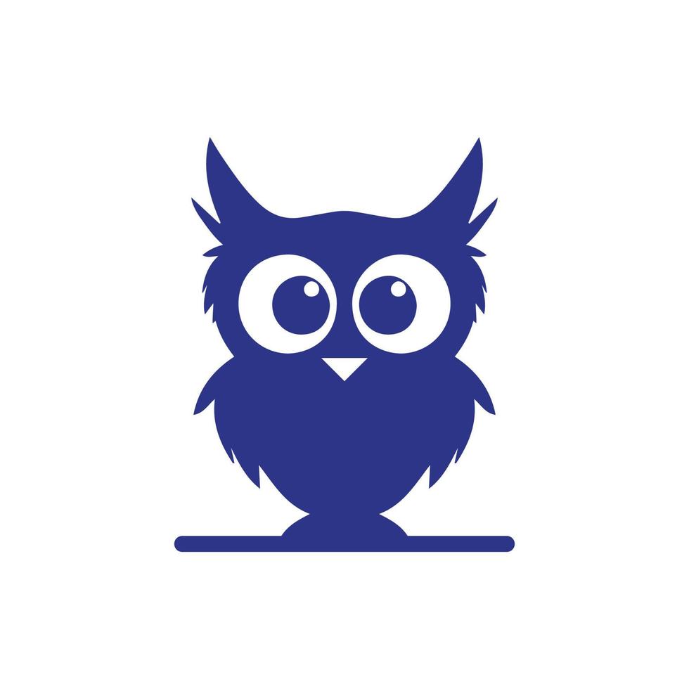 Uggla logotyp klok fågel logotyp Uggla symbol logotyp för utbildning a15 vektor