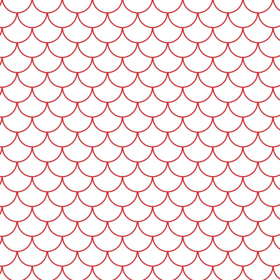 abstrakt röd sjöjungfru skala på transparent bg mönster textur. vektor