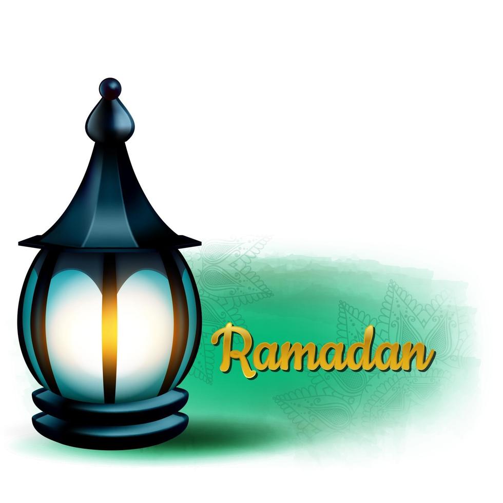 Vektorillustration einer Laterne. muslimisches Fest des heiligen Monats Ramadan Kareem. vektor