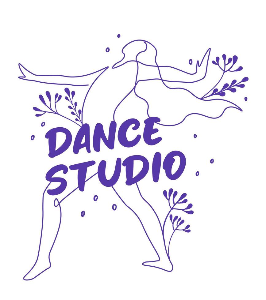 dansa studio, inlärning dans och praktiserande vektor