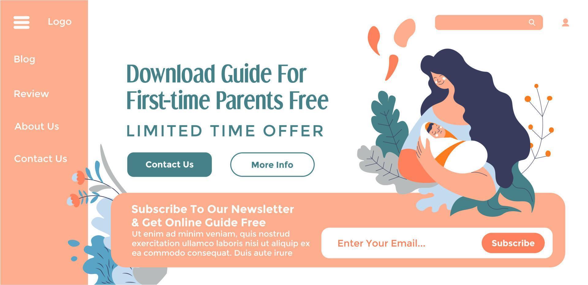 herunterladen leiten zum zuerst Zeit Eltern kostenlos Netz vektor