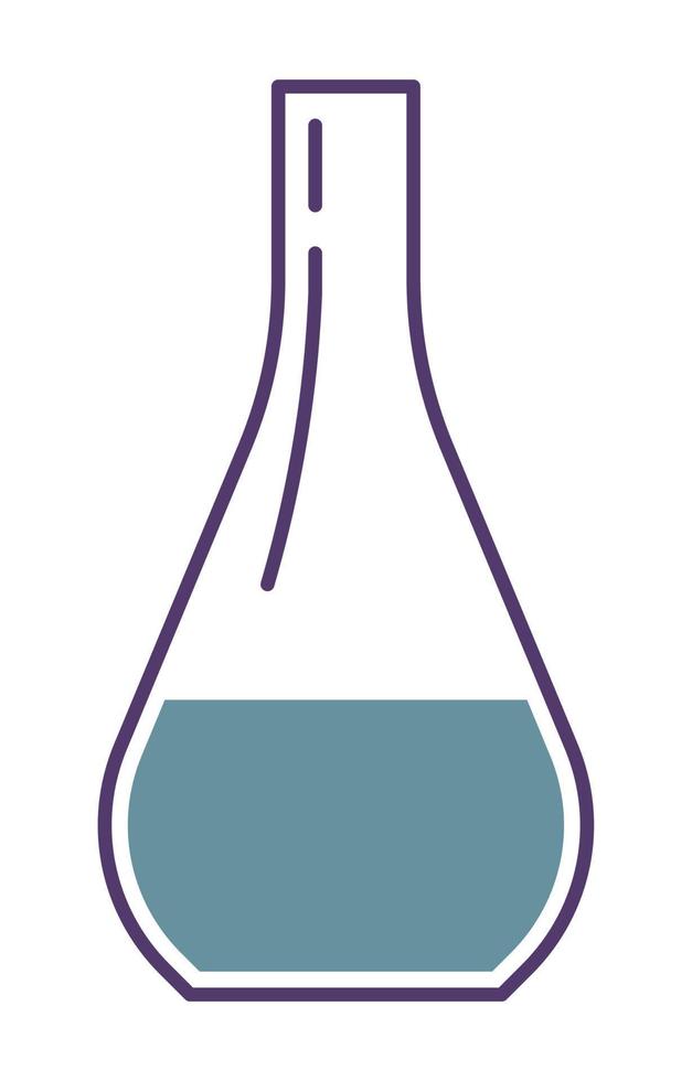 Becherglas oder Flasche mit chemisch Substanz, Wissenschaft vektor