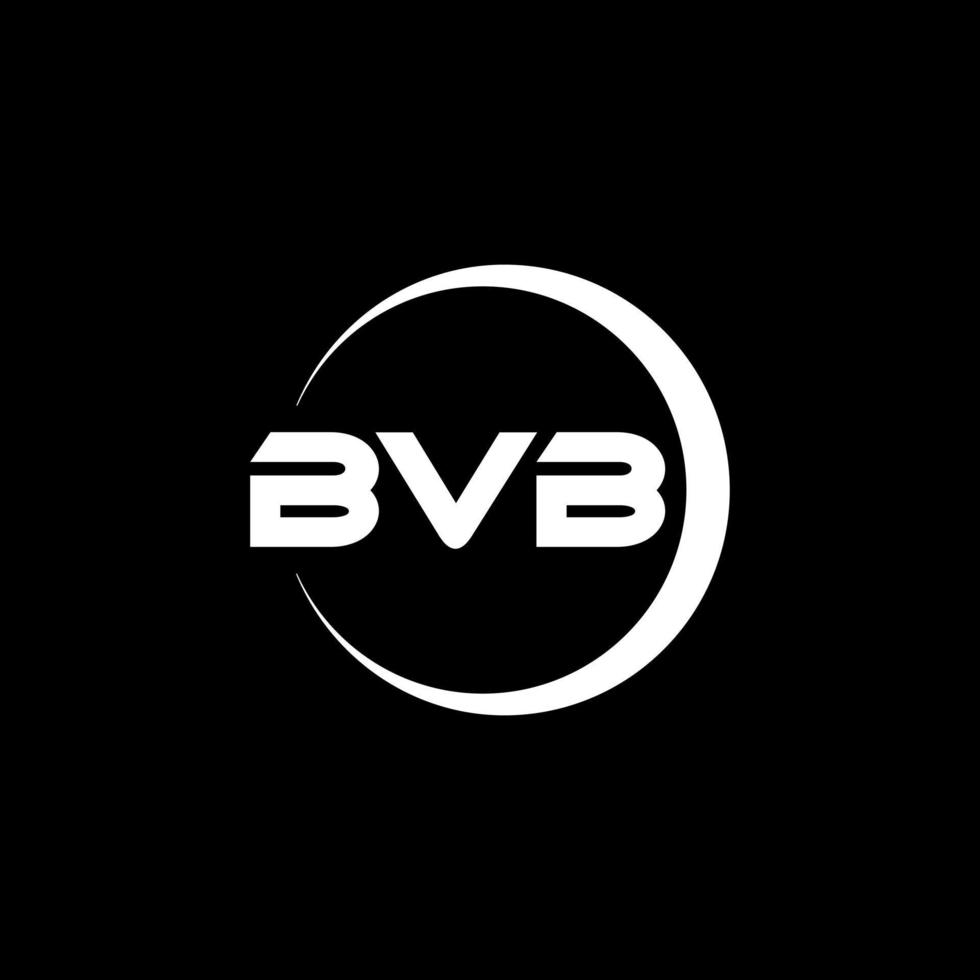 bvb Brief Logo Design im Illustration. Vektor Logo, Kalligraphie Designs zum Logo, Poster, Einladung, usw.