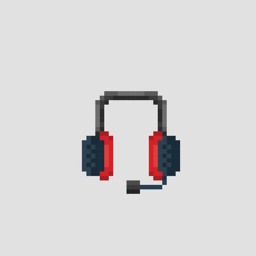 Headset im Pixel Kunst Stil vektor