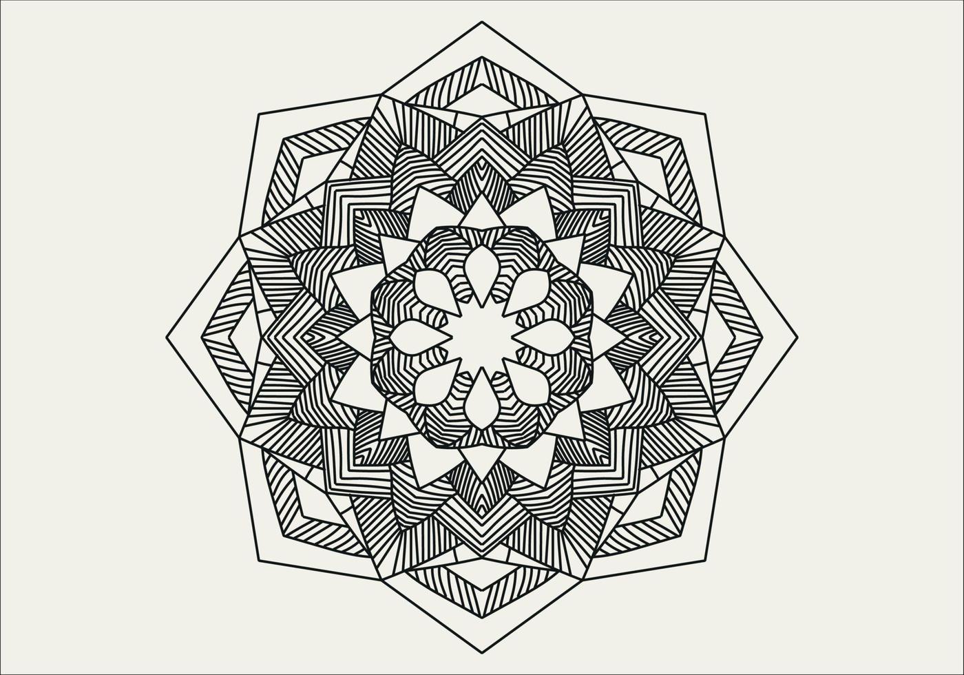 Mandala Digital Kunst Muster. Kunst auf das Mauer. Färbung Buch Spitze Muster das Tätowierung. Design zum ein Hintergrund Farbe Hemd und Fliese Aufkleber Design, dekorativ Kreis Ornament im ethnisch orientalisch Stil vektor