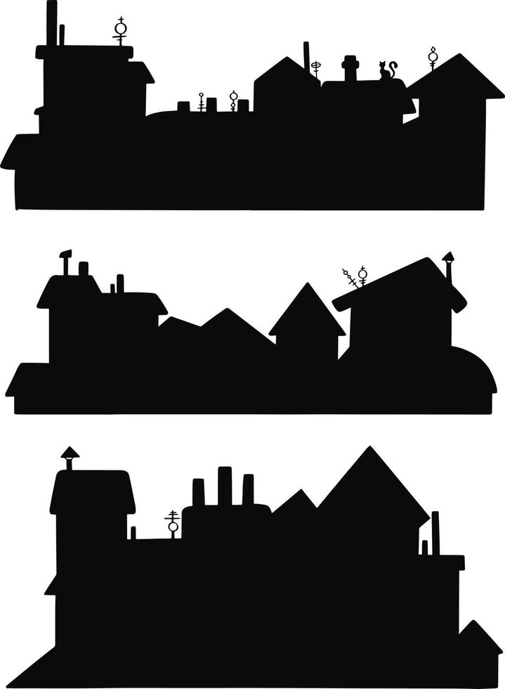bakgrund stad. vektor illustration uppsättning