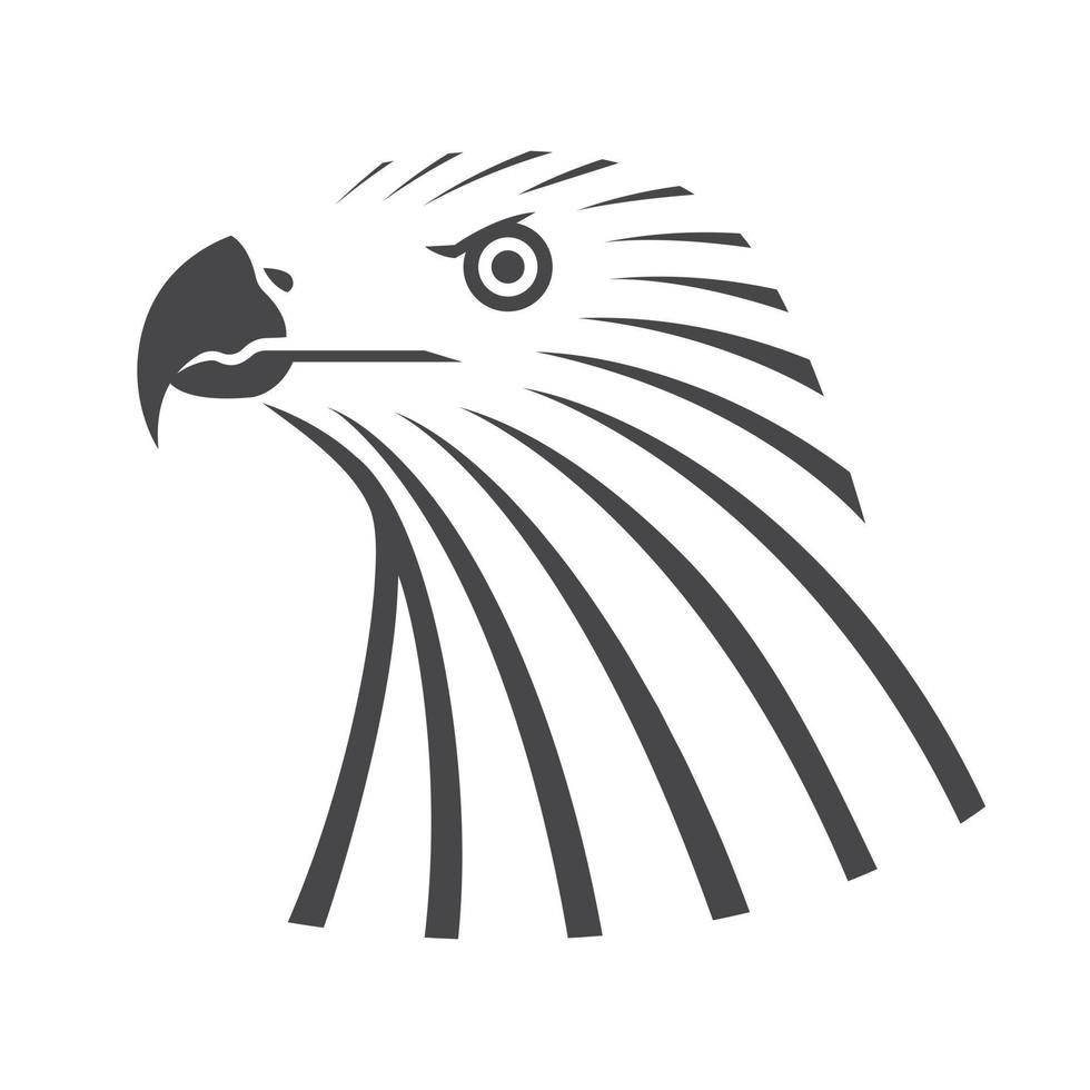 modern Design Adler Kopf Symbol. vektor