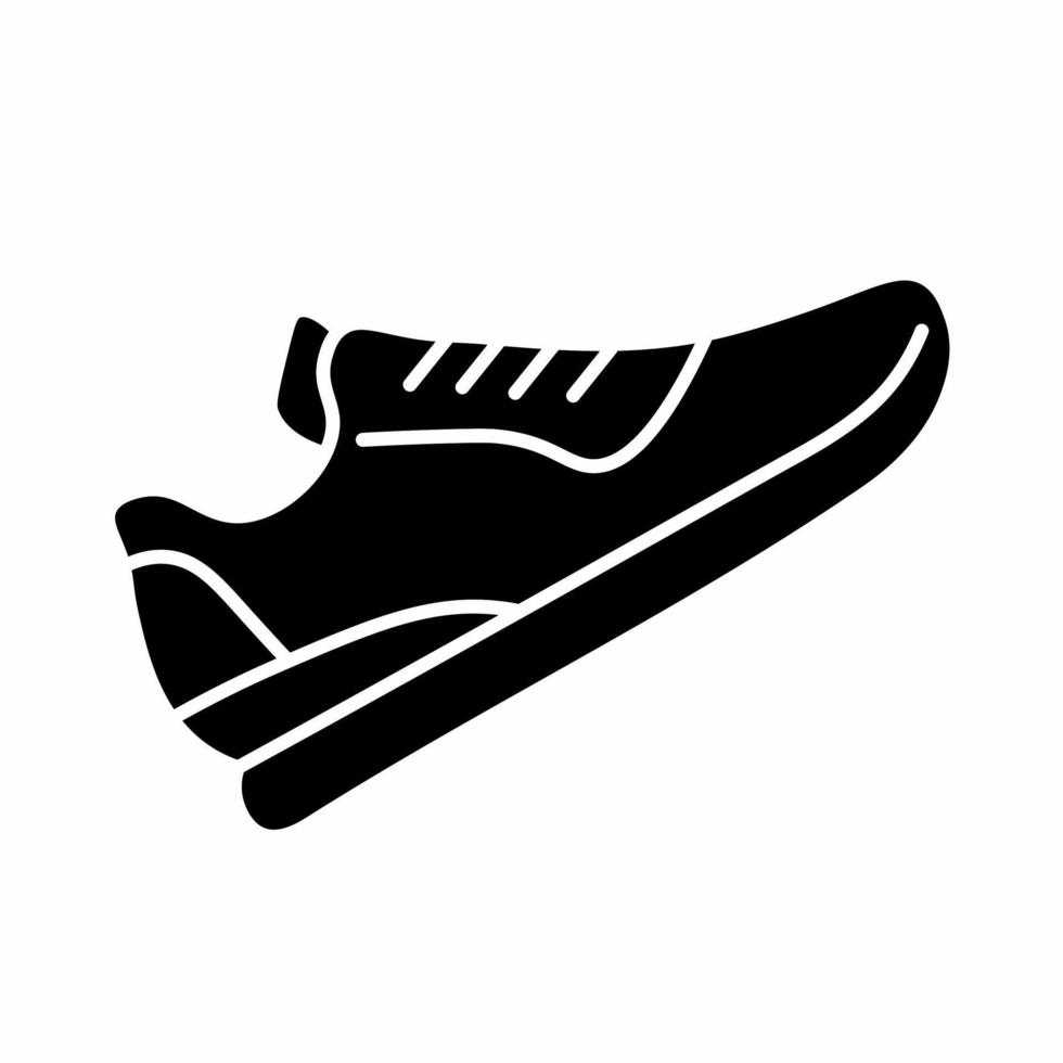 Schuh Symbol Vektor einfach Illustration.