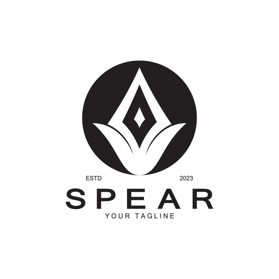 Speer Logo Symbol Vektor Illustration design.head Speer Logo Jahrgang Illustration Design Vektor