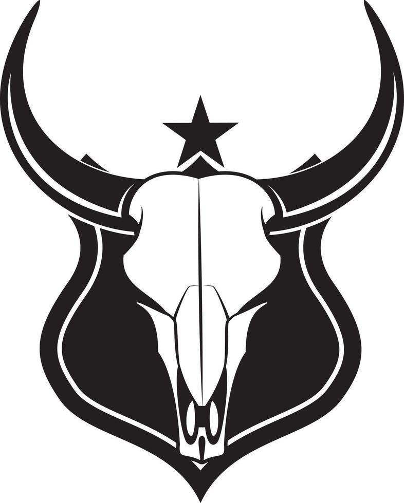 Vektor Bild von Tier Schädel zum Logo Design