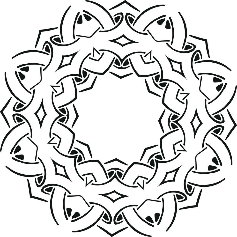 översikt vektor bild av celtic Knut. abstrakt symbol av celtic människor