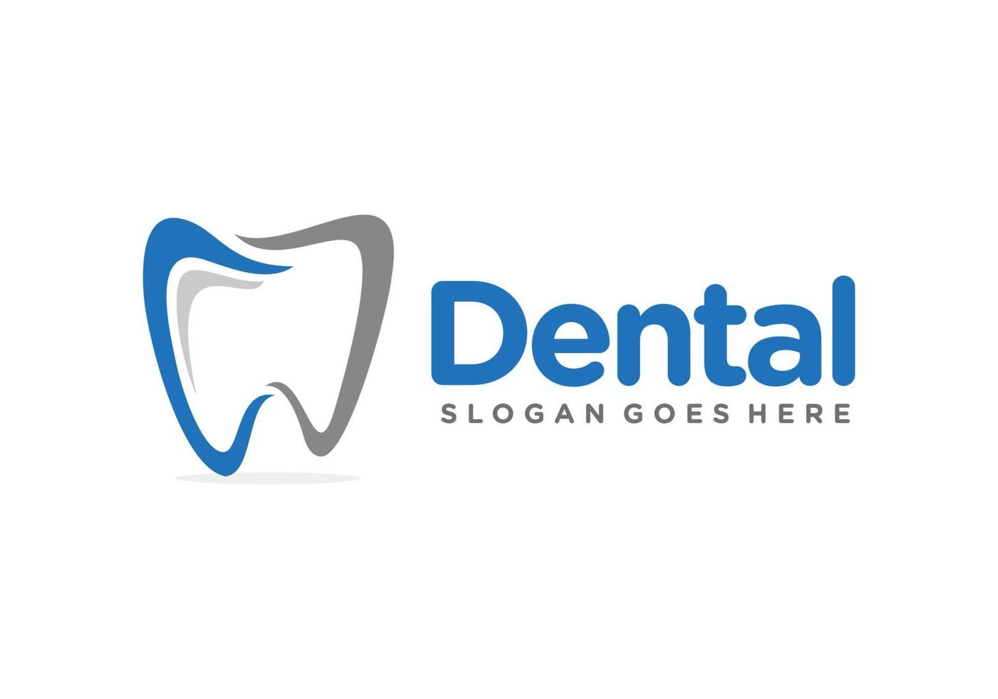 dental, tandvård, tand logotyp design vektor