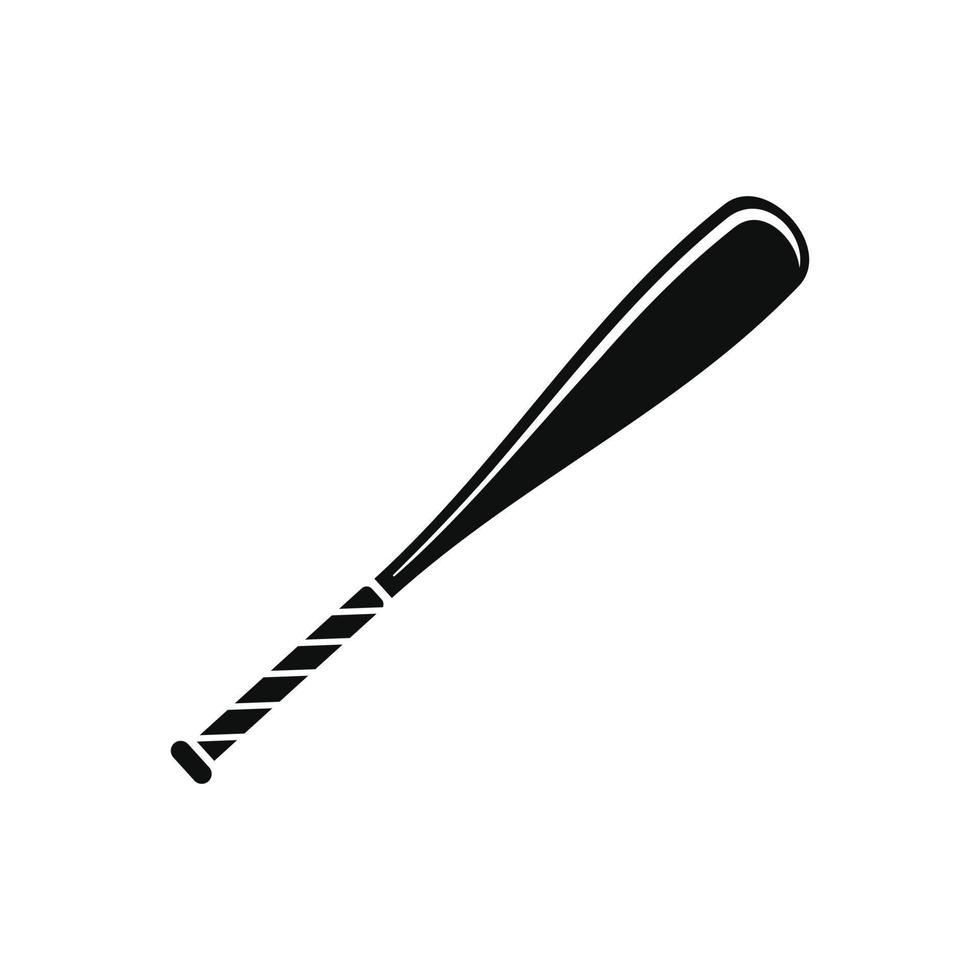 baseboll fladdermus ikon isolerat på vit bakgrund vektor