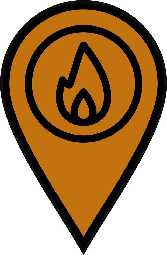 Feuer Ort Vektor Symbol Design