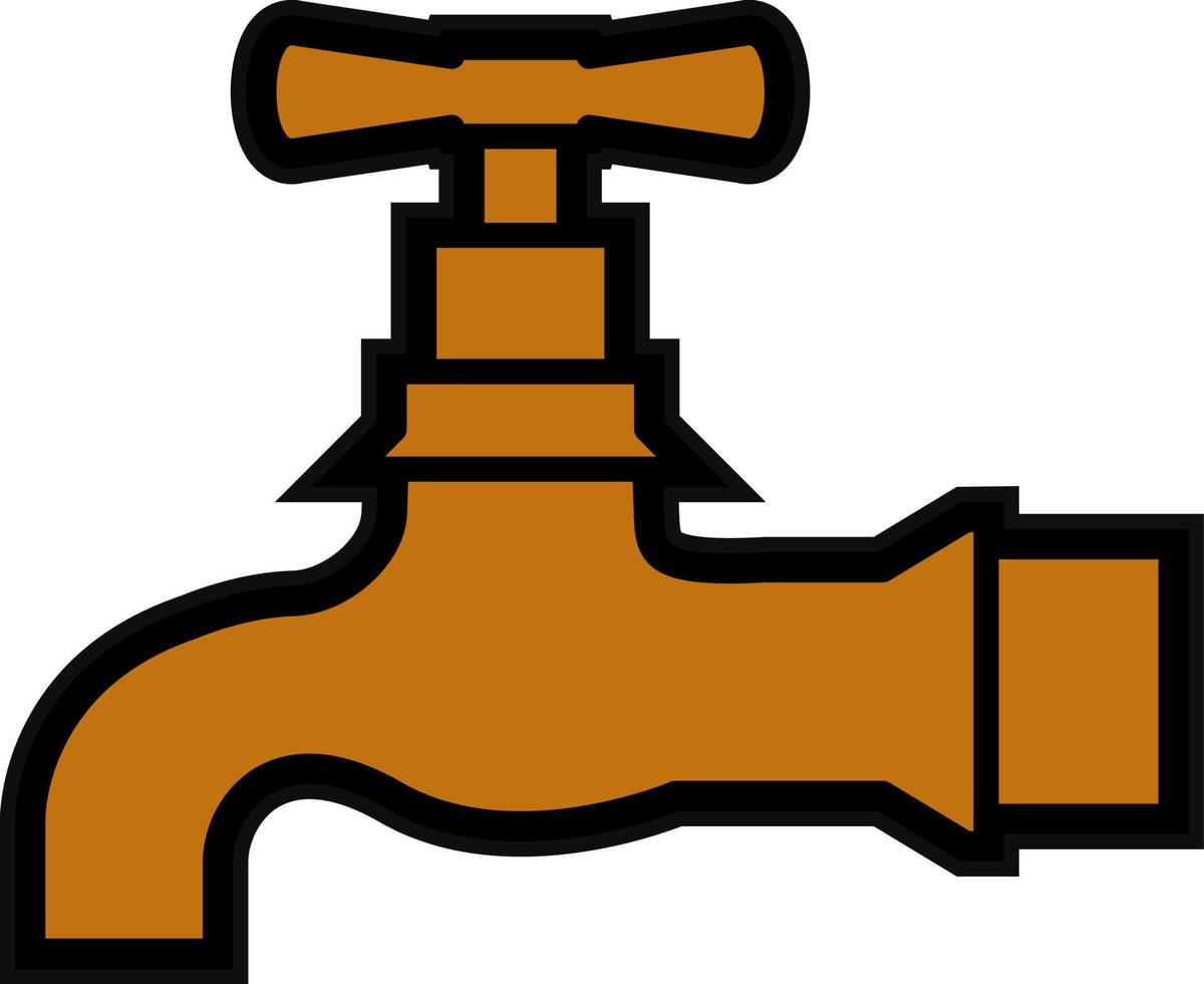 Wasserhahn-Vektor-Icon-Design vektor