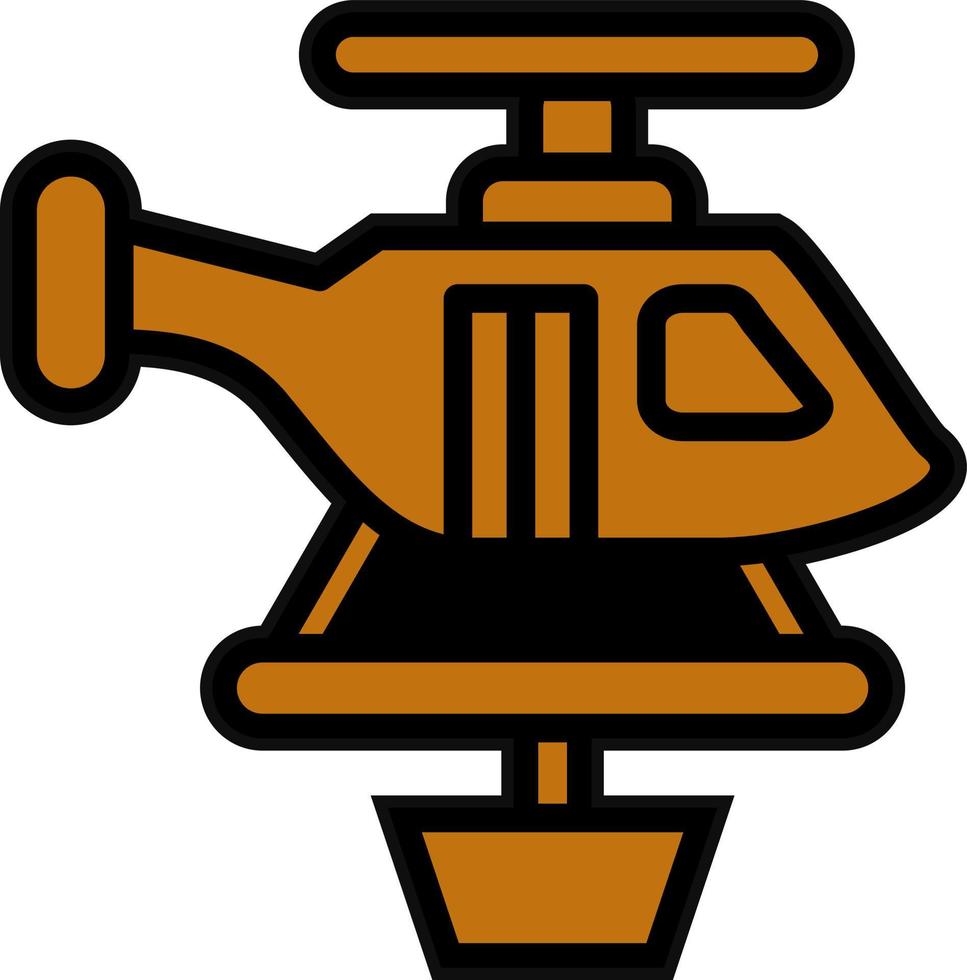 Feuerwehrmann Hubschrauber Vektor Symbol Design