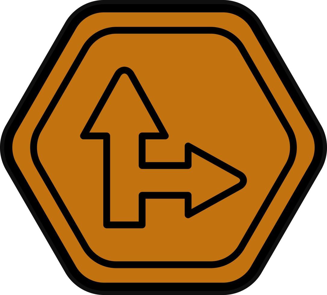 Seite Straße richtig Vektor Symbol Design