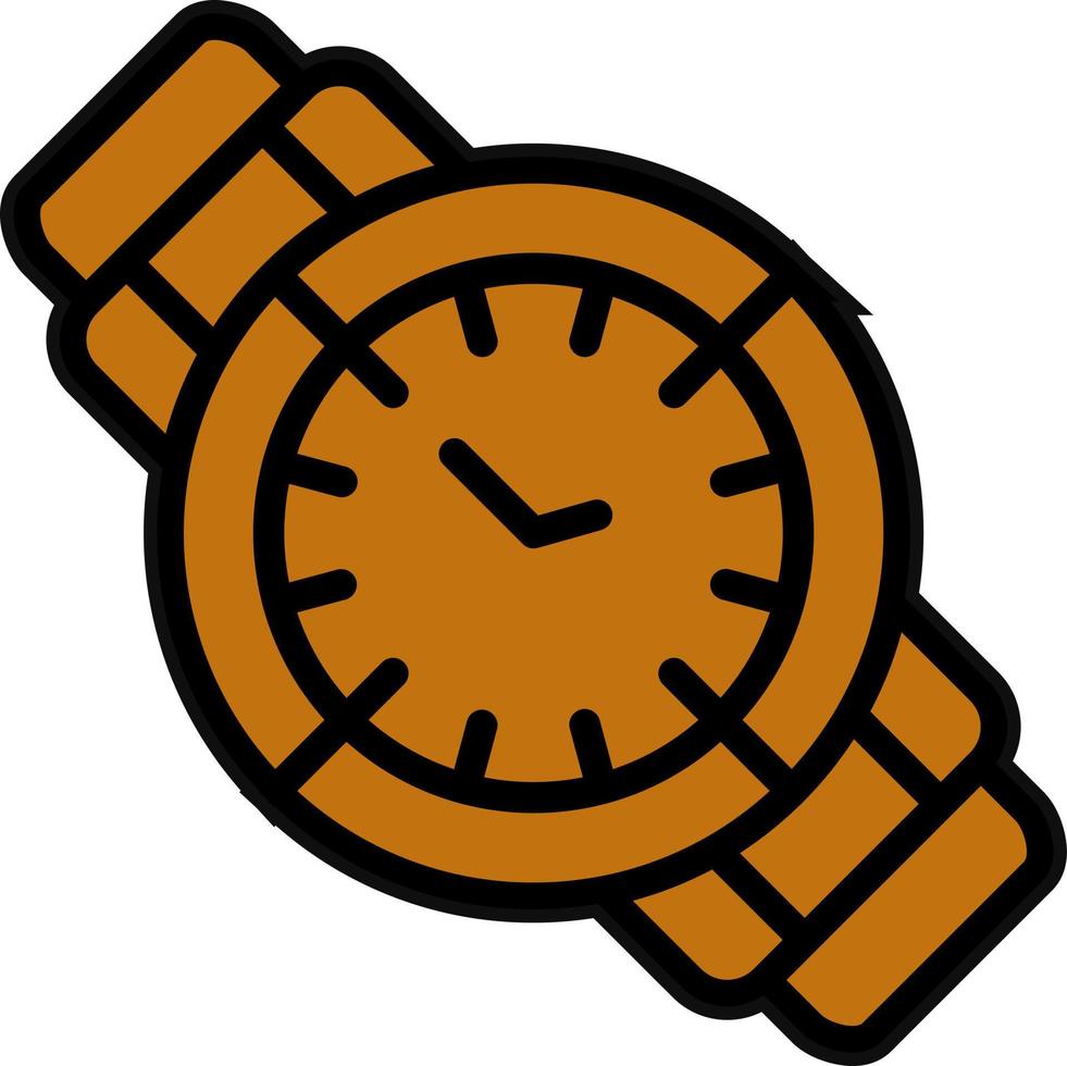 Armbanduhr-Vektor-Icon-Design vektor