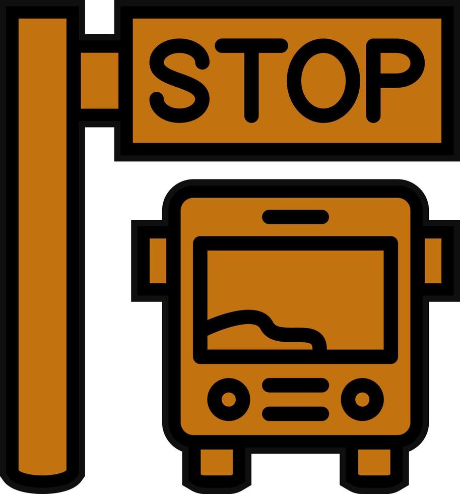 Bus halt Vektor Symbol Design