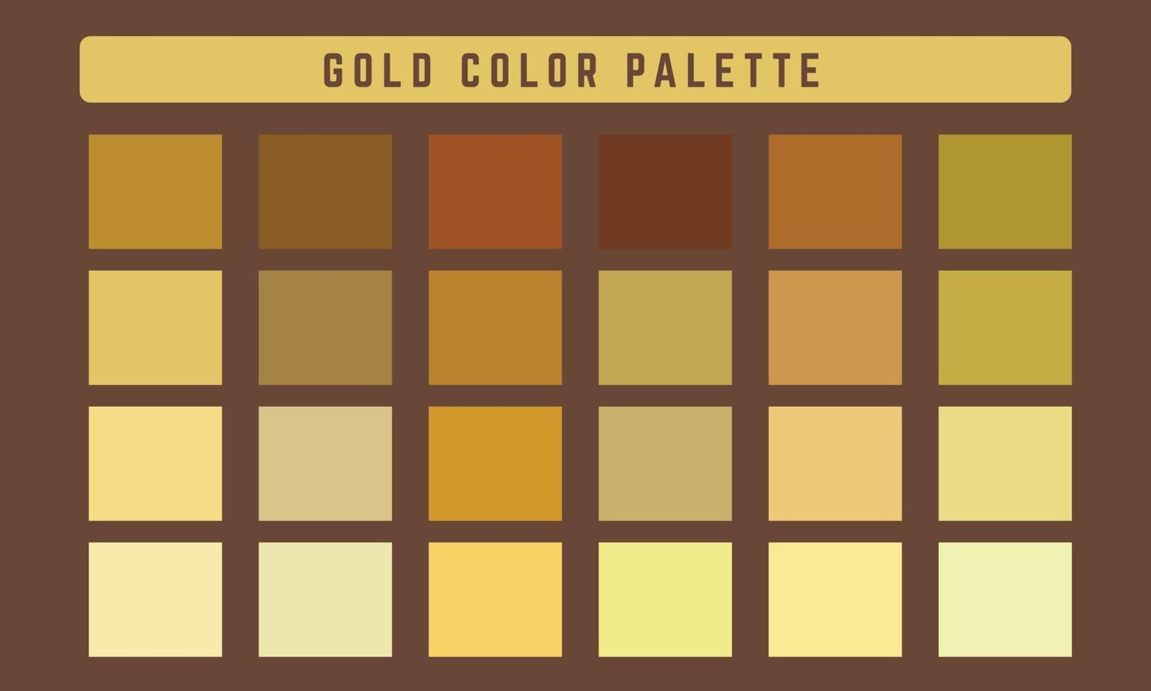 Goldvektor-Farbpalette vektor