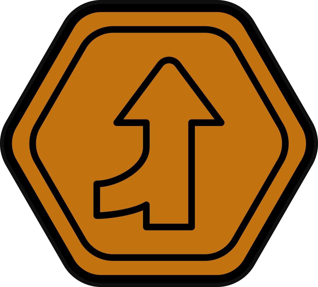 verschmelzen Straße Vektor Symbol Design