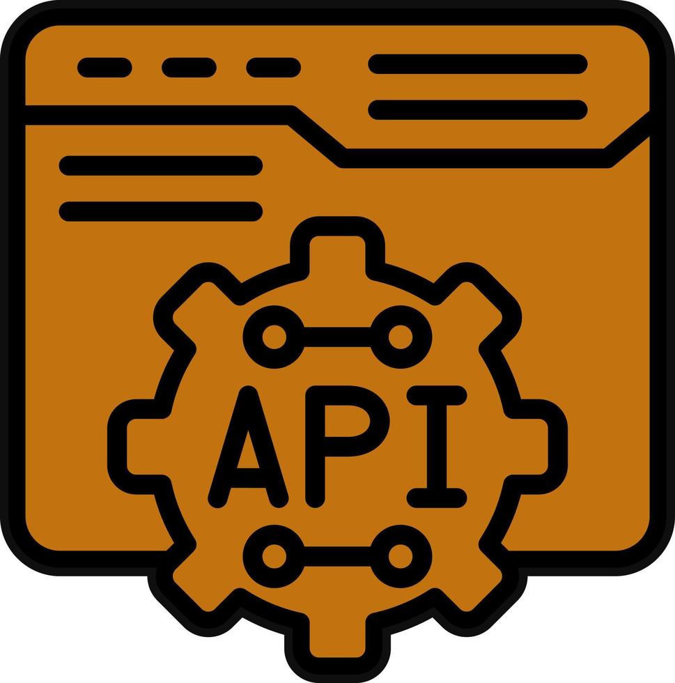 API-Vektor-Icon-Design vektor