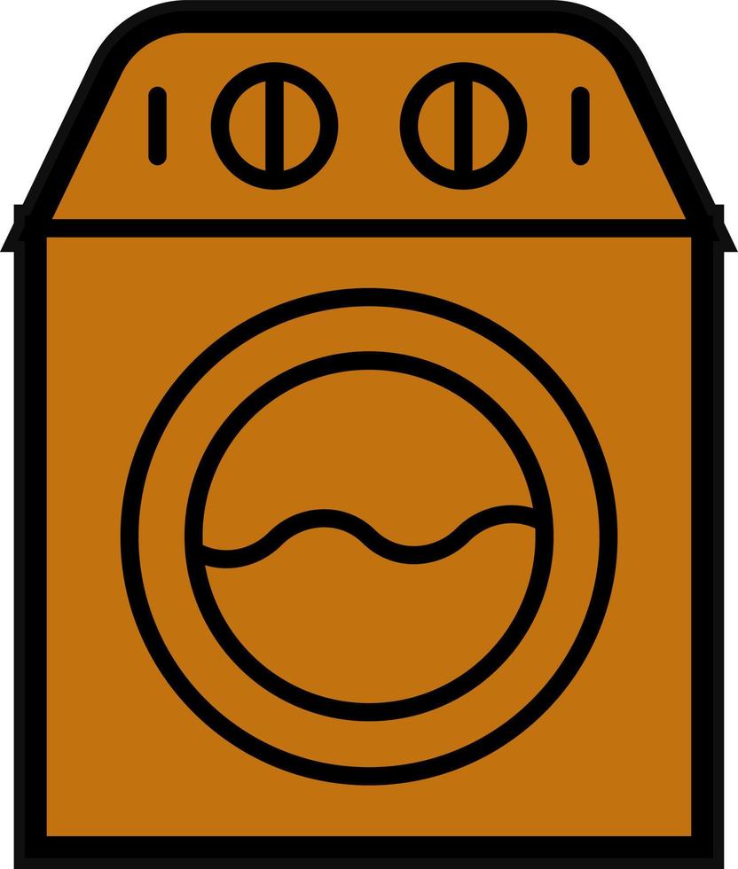 Waschmaschine-Vektor-Icon-Design vektor