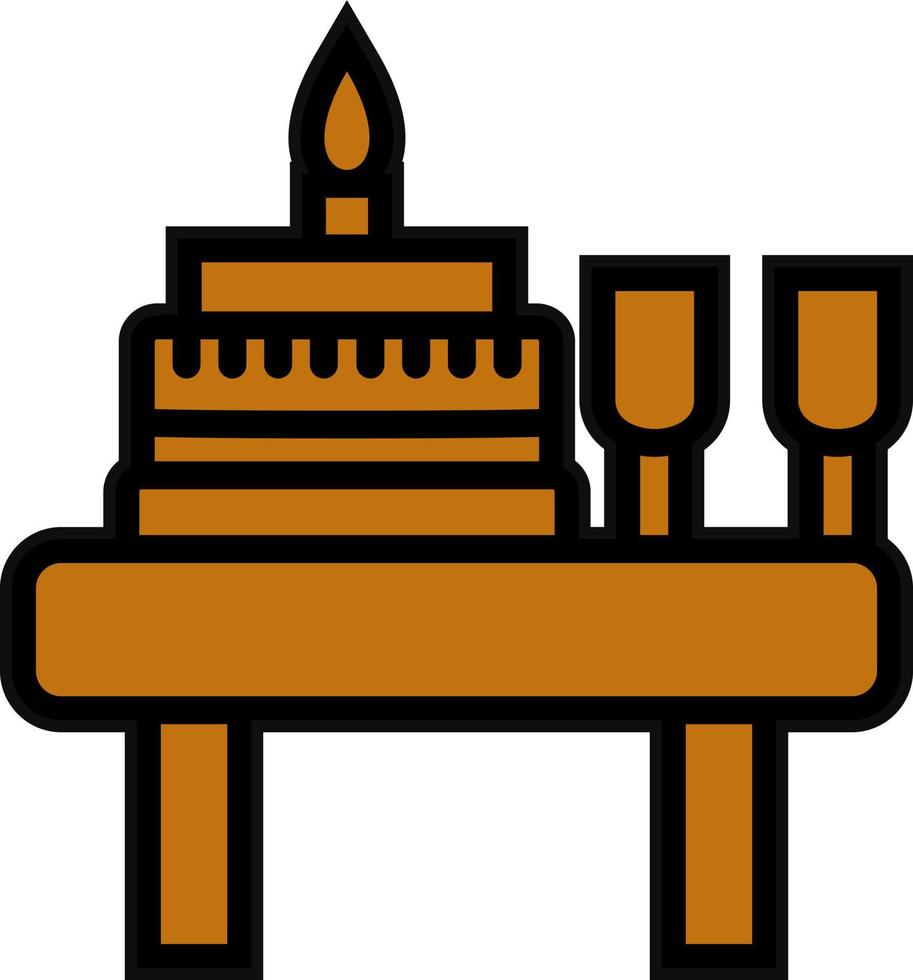 Geburtstag Tabelle Vektor Symbol Design