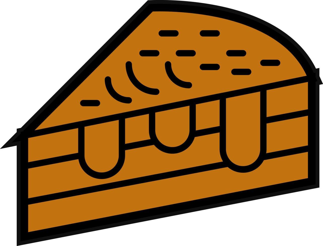 Kuchen Scheibe Vektor Symbol Design