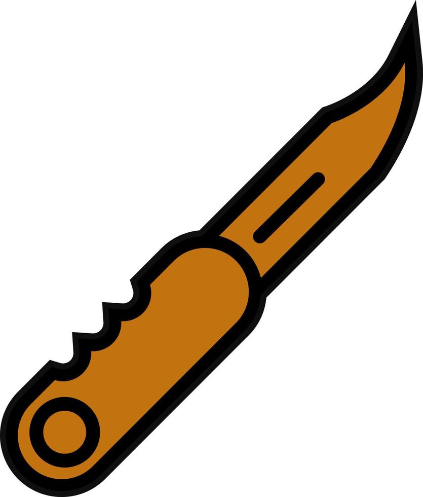 Tasche Messer Vektor Symbol Design