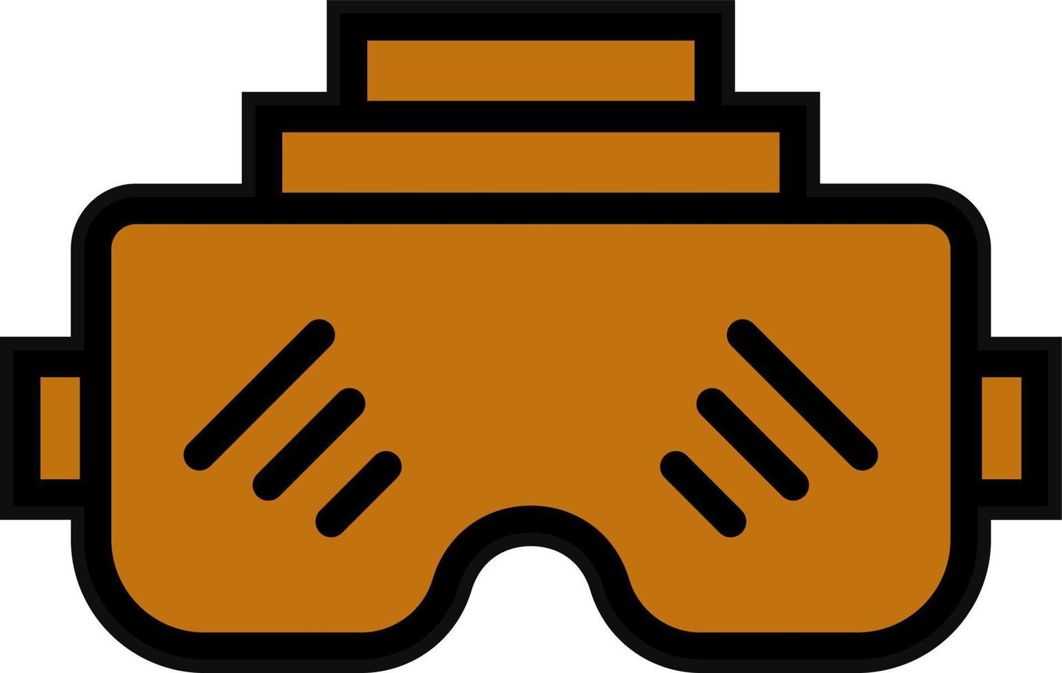 Vr-Brille-Vektor-Icon-Design vektor