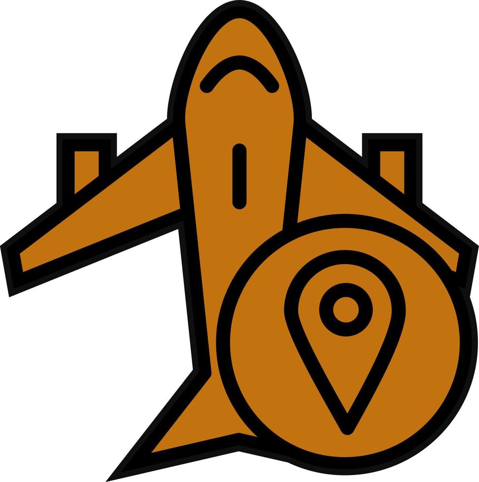 Flug Ort Vektor Symbol Design