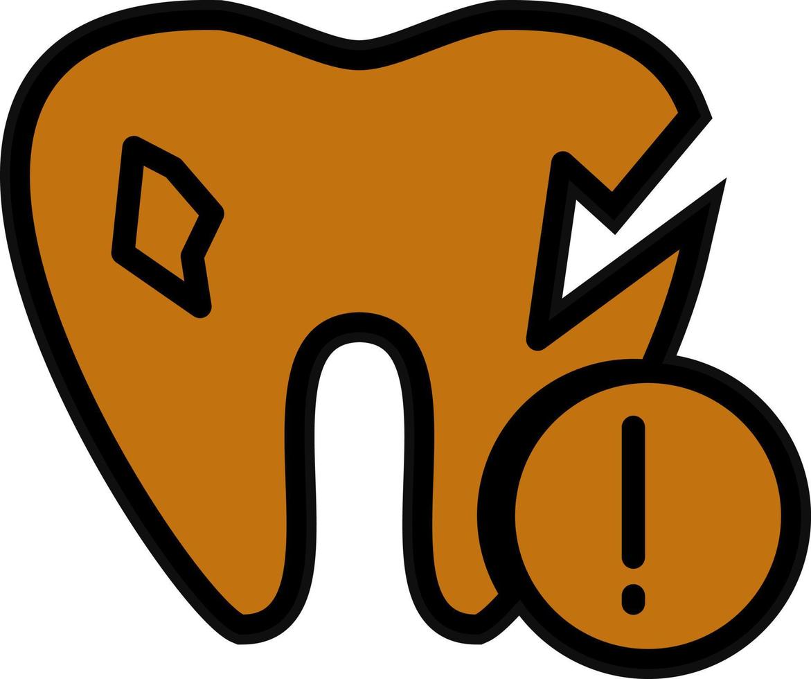Zahn Problem Vektor Symbol Design