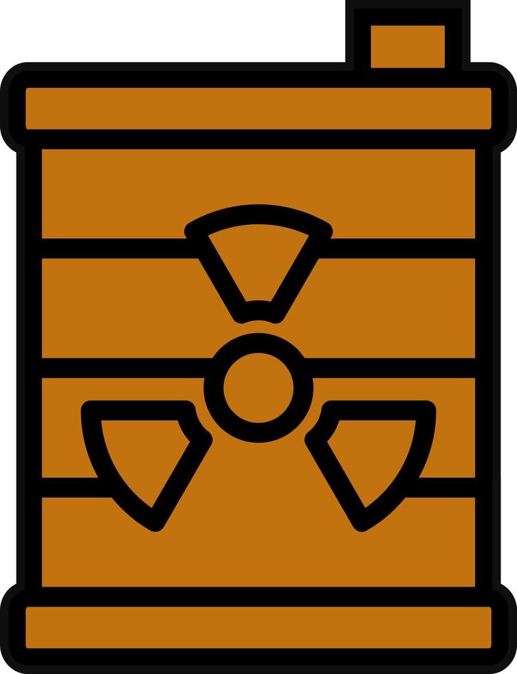 nuklear Abfall Vektor Symbol Design