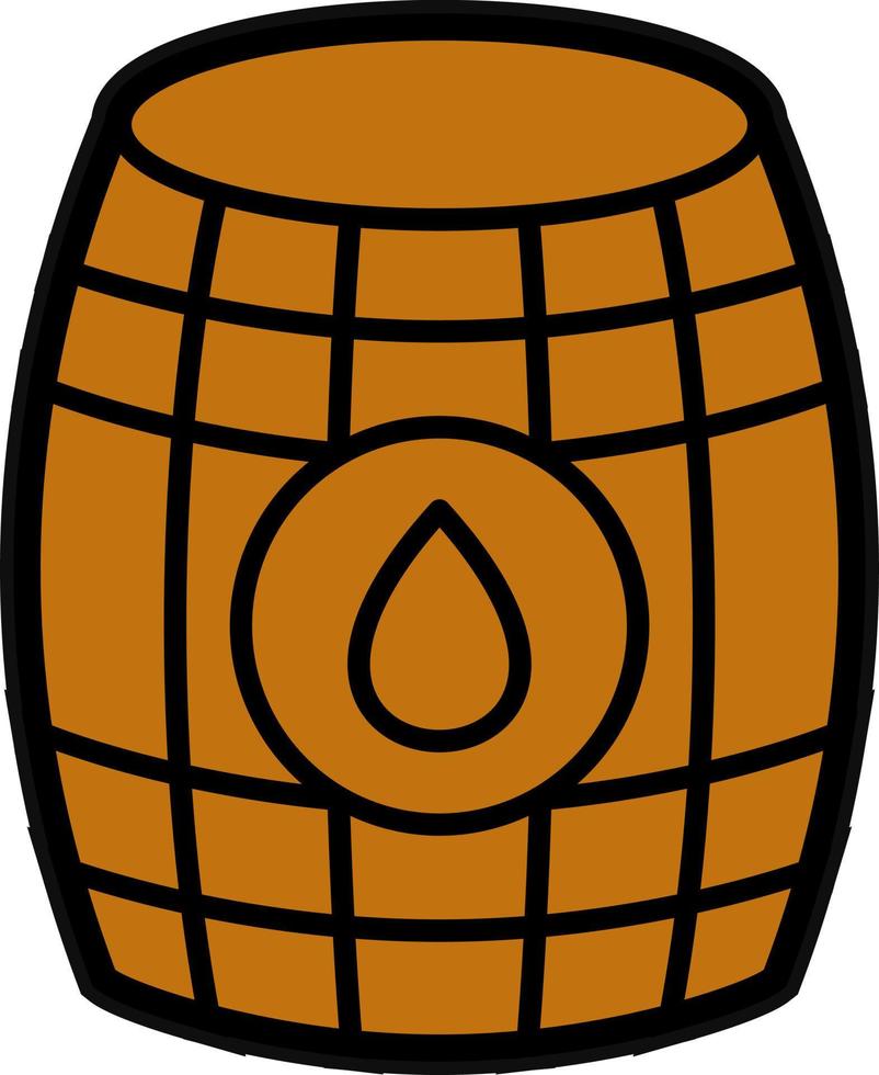 Barrel-Vektor-Icon-Design vektor